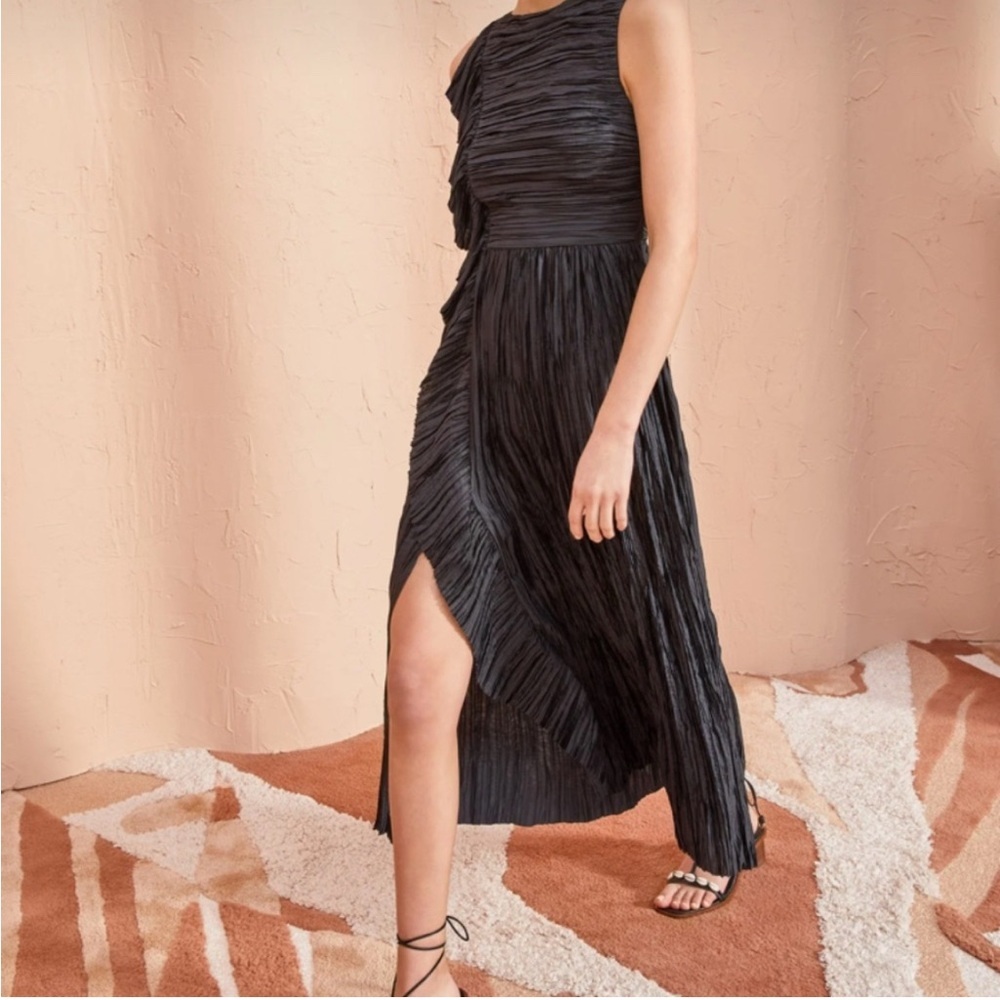 Ulla johnson Circe Ruffle Black Gown Size 6